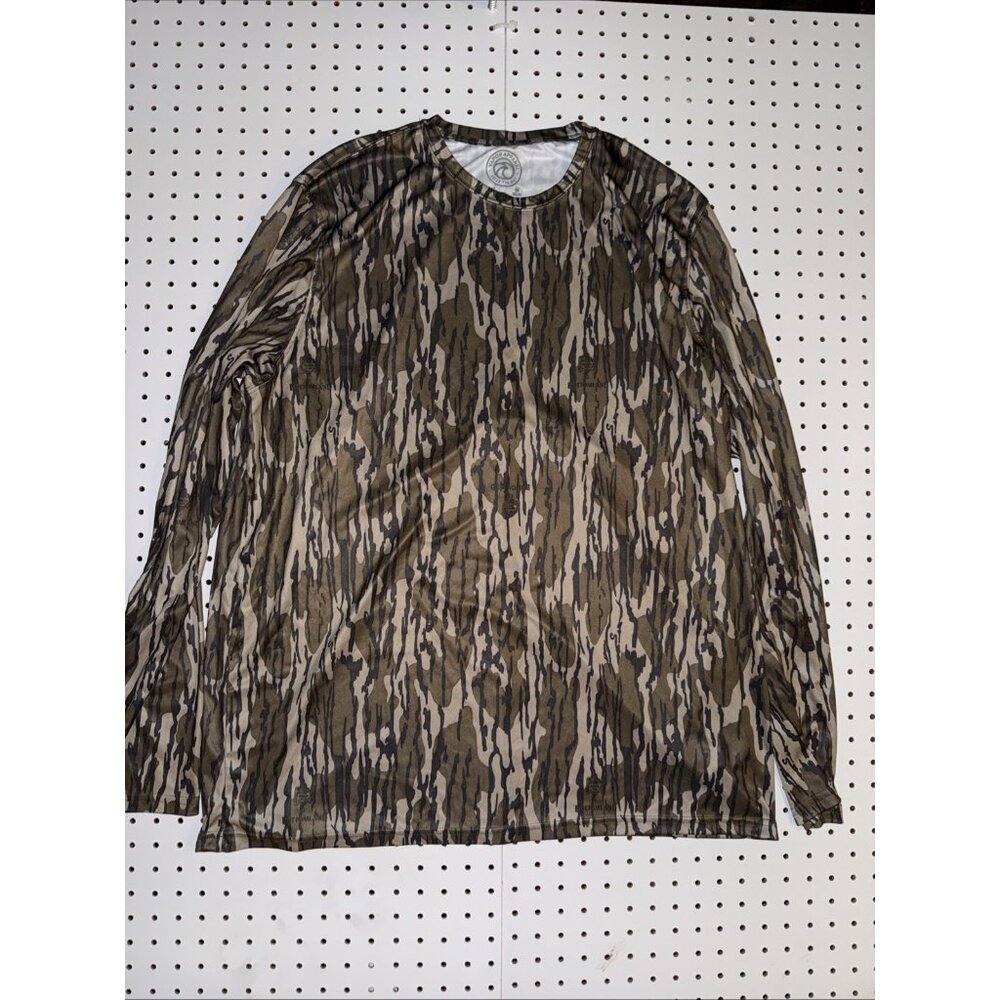 Vapor Apparel Men’s 3XL Hunting Fishing Shirt Long Sleeve Green Brown Camouflage